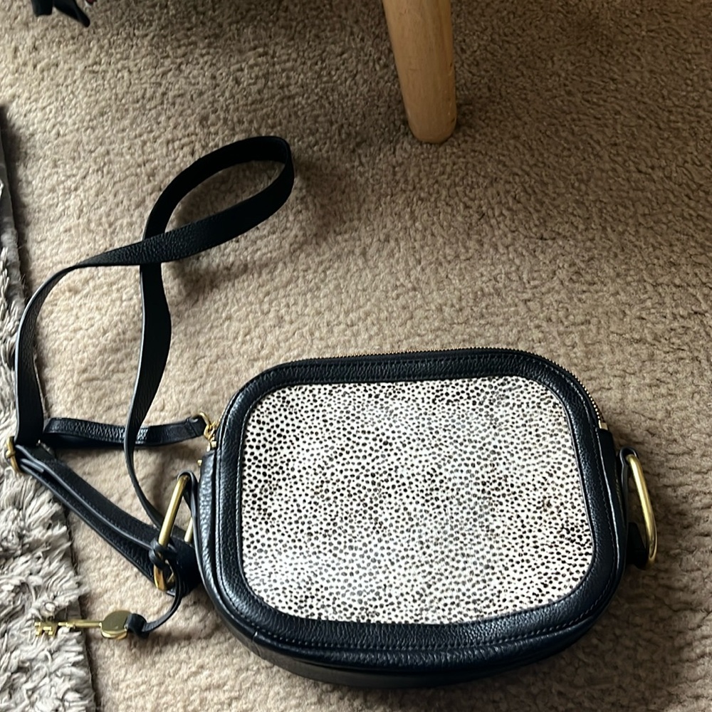 Fossil leopard print bag